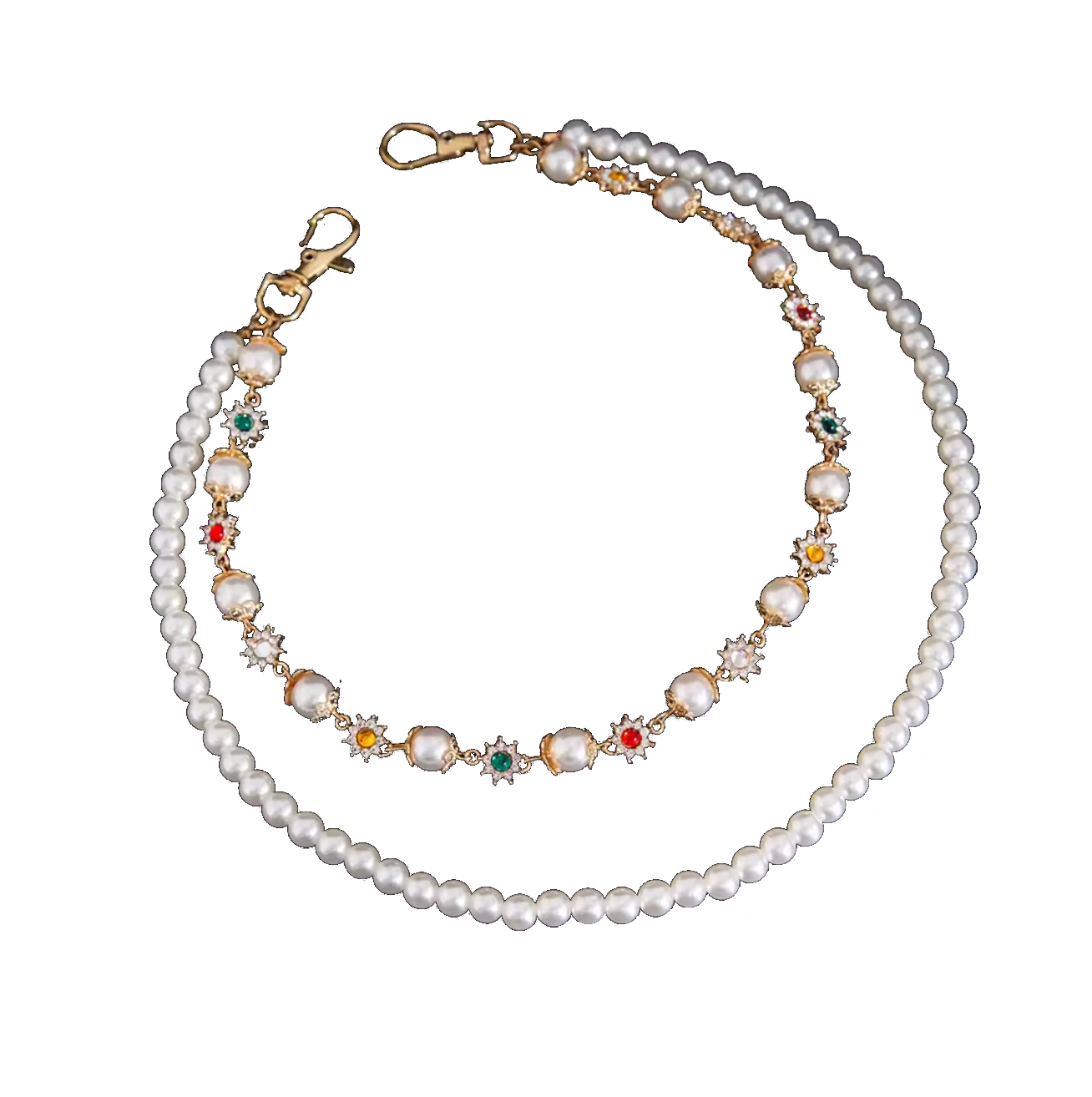 Luxury Pearl Key Pants Chain