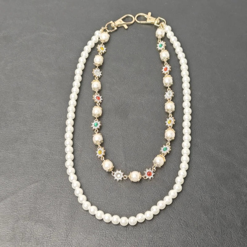 Luxury Pearl Key Pants Chain