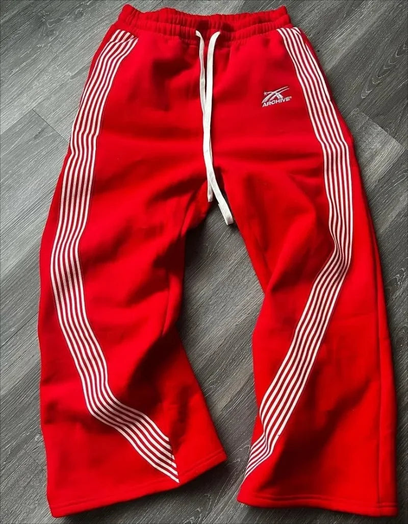 Baggy Stripes Tracksuit Pants