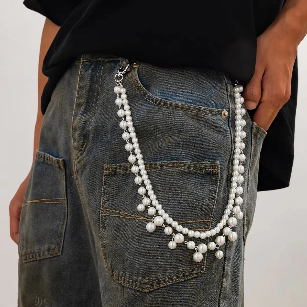 Pearl Jeans Pants Keychain