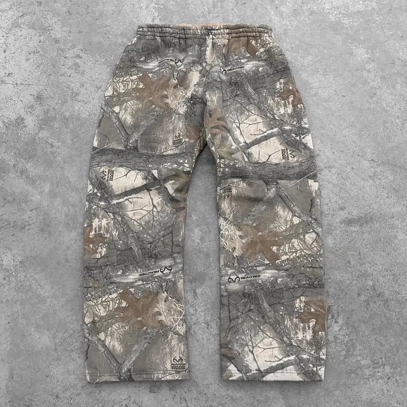 Camo Open Leg Jogger