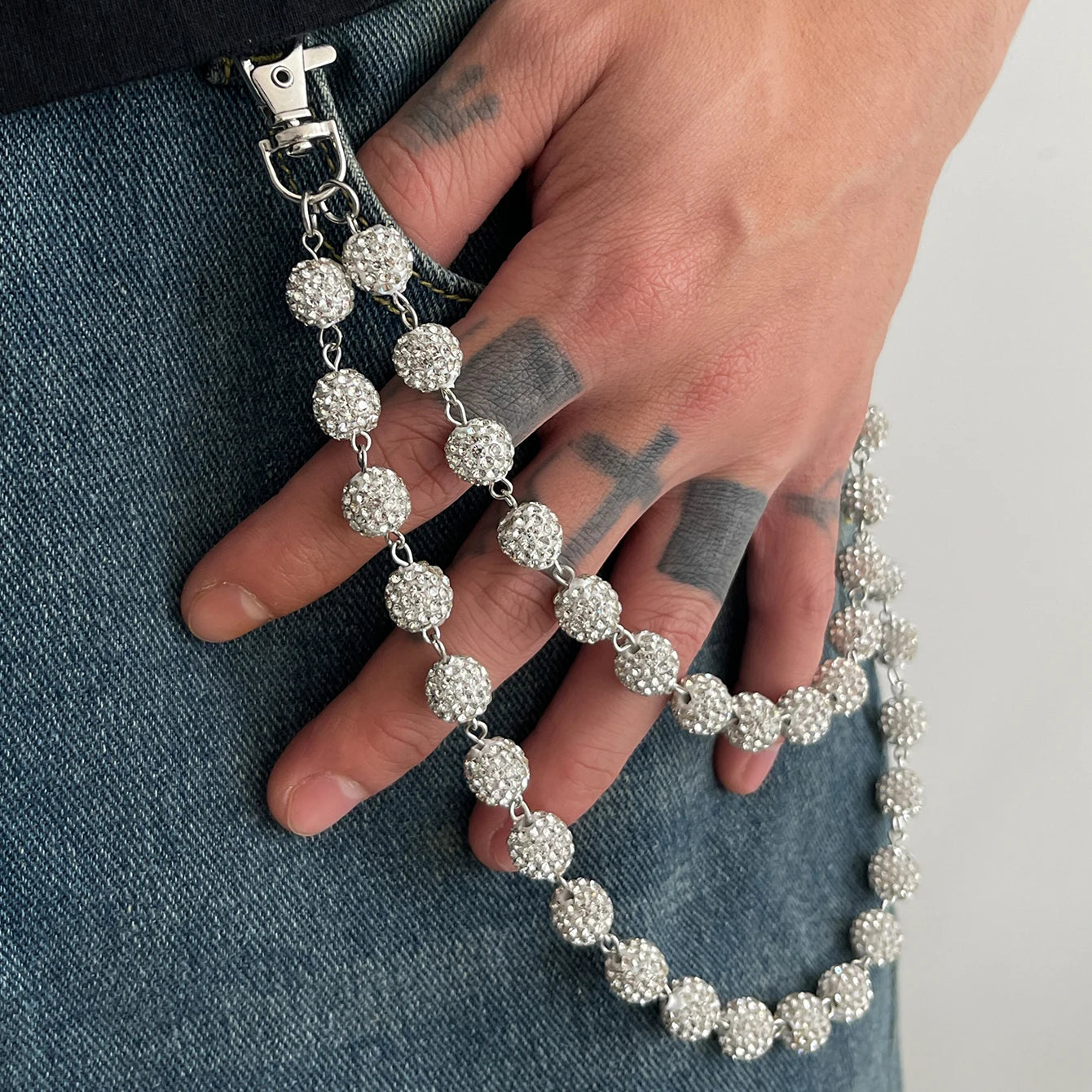 Rhinestone Keychain