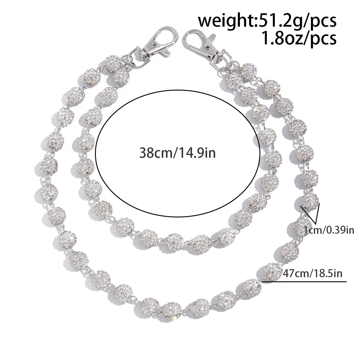 Rhinestone Keychain