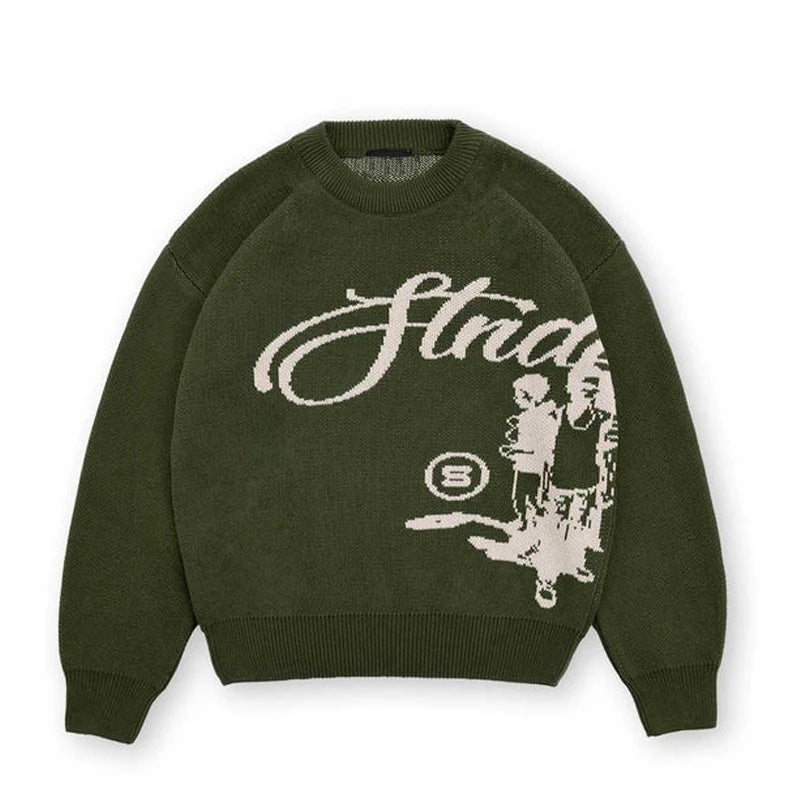 Casual Cartoon Knit Sweater
