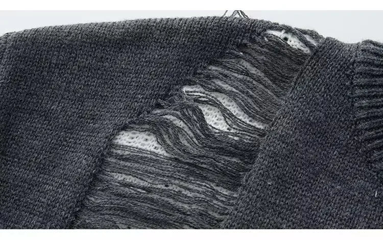 Destroyed Star Knit Sweater