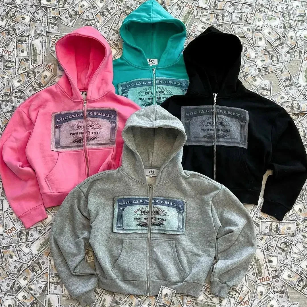 Money Zip Hoodie