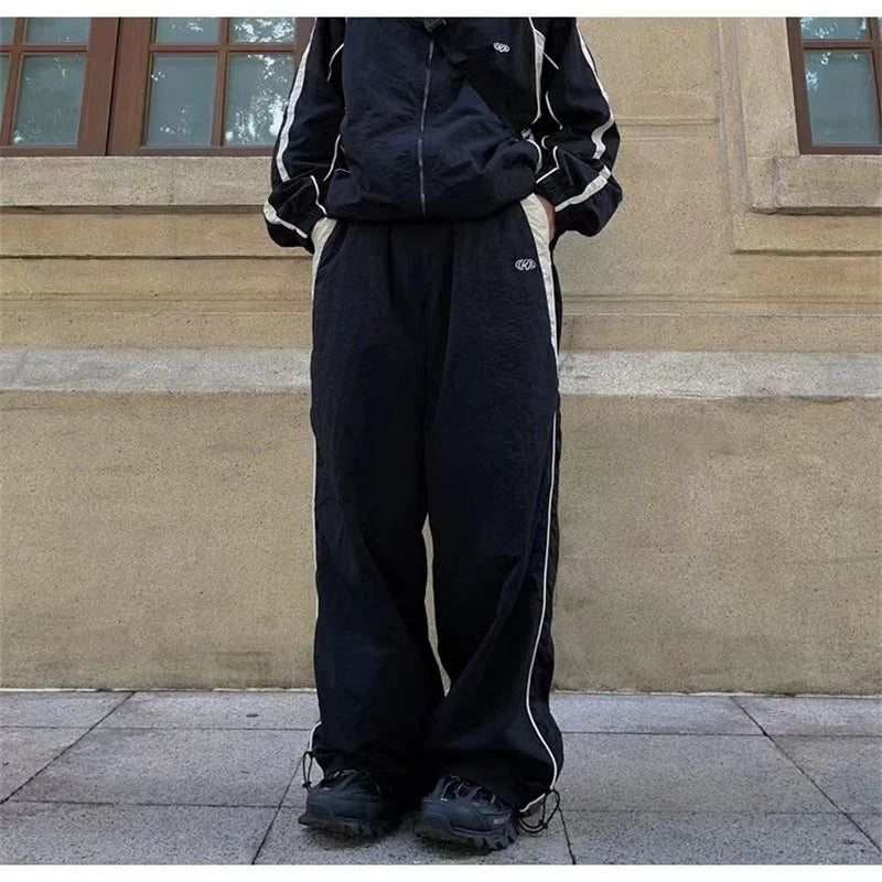 Y2K Streetwear Parachute Pants