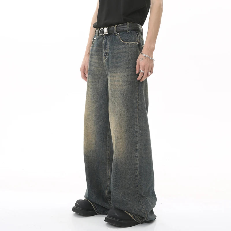 Dark Washed Baggy Jeans