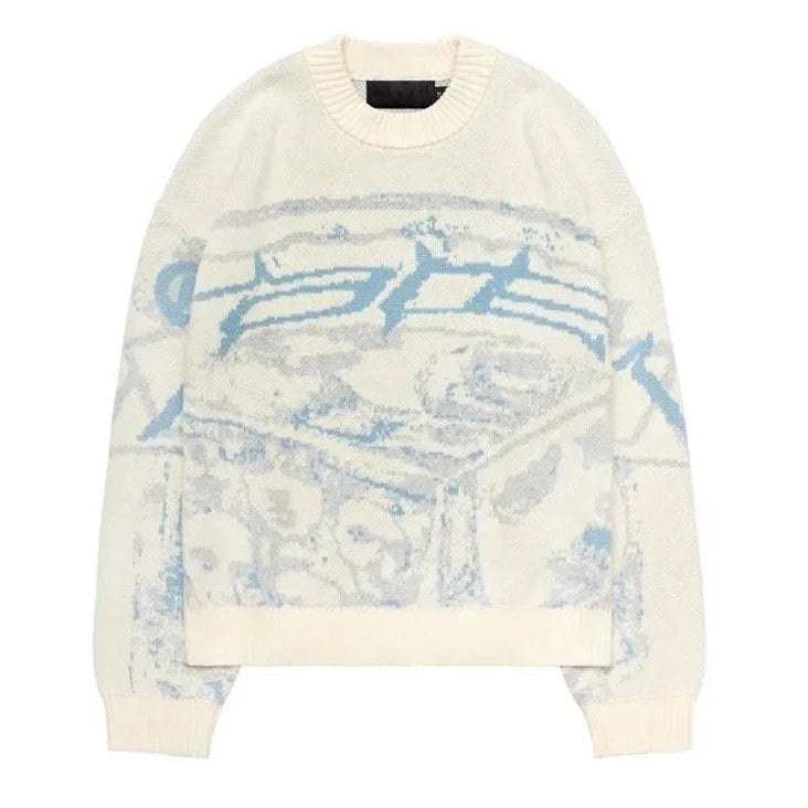 Racer Knit Sweater