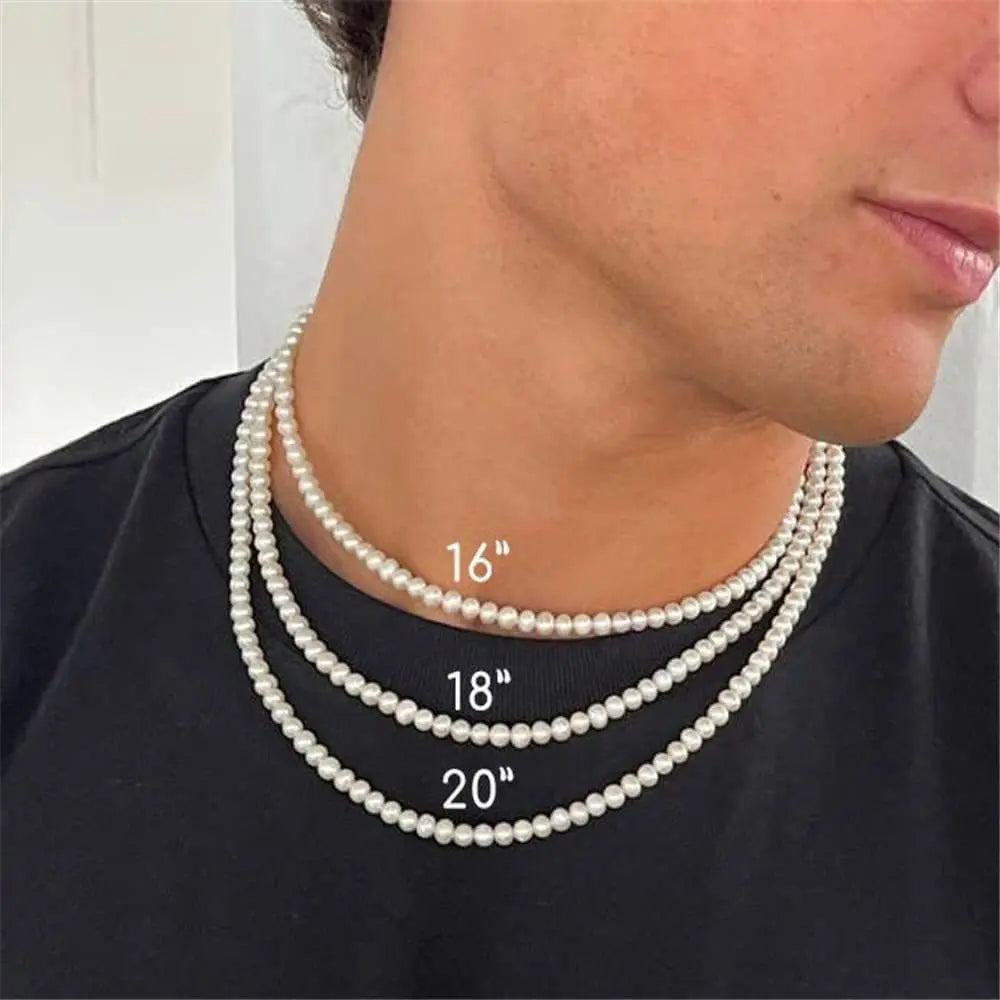 Pearl Necklace For Men