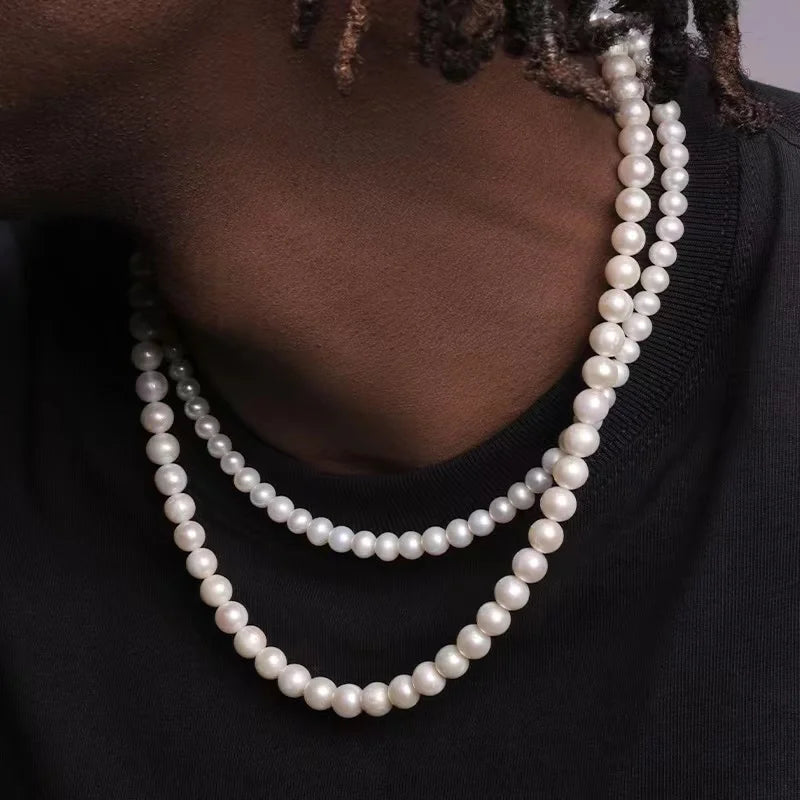 Pearl Necklace For Men