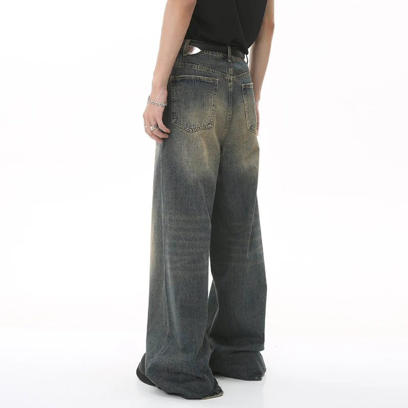 Dark Washed Baggy Jeans